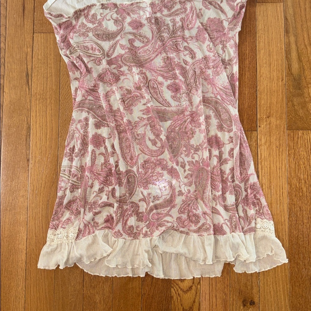 WinterSilks Women's Silk Chemise Lace Slip Night Dress Size Large - Picture 7 of 7